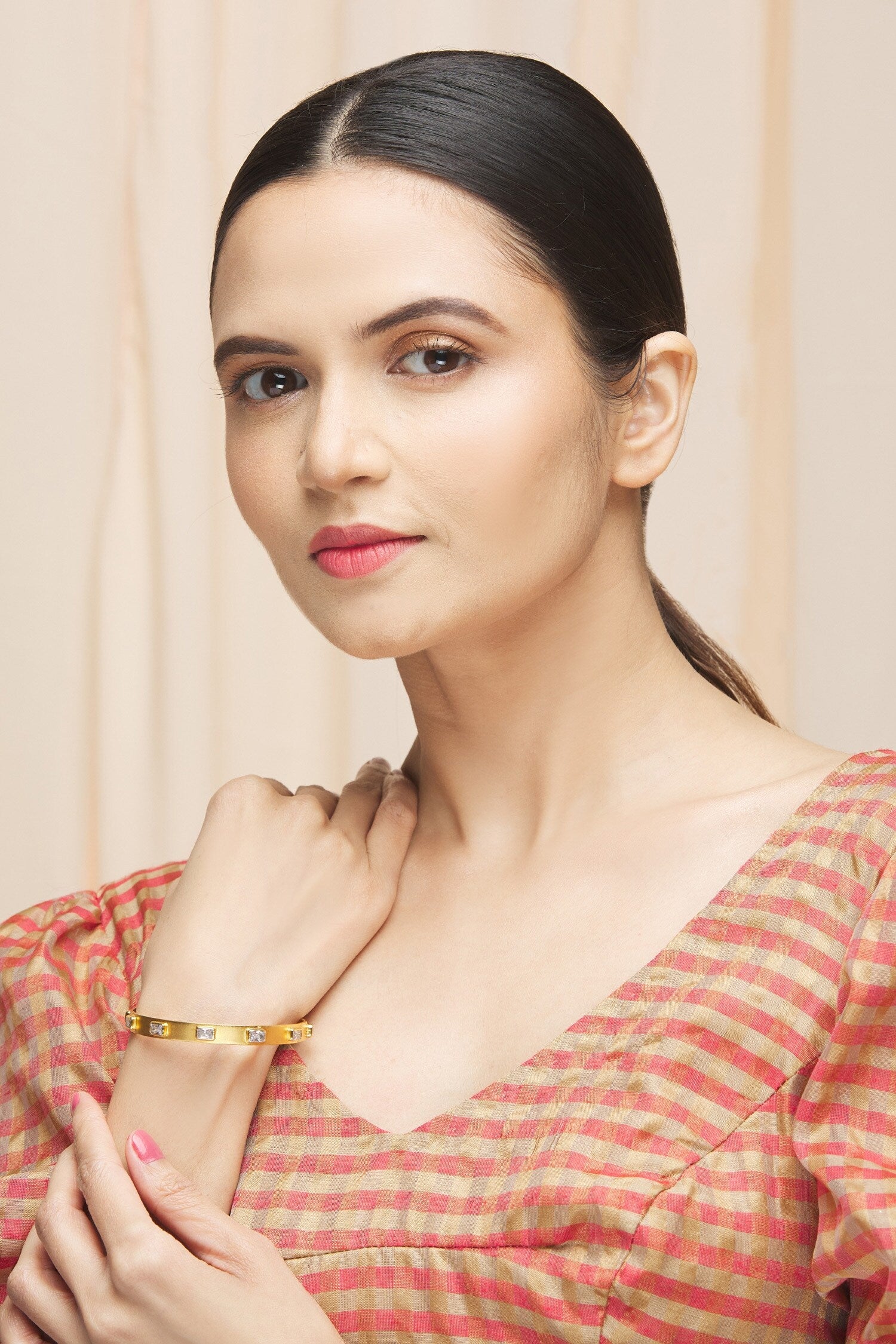 Geometric Motif Bangle 