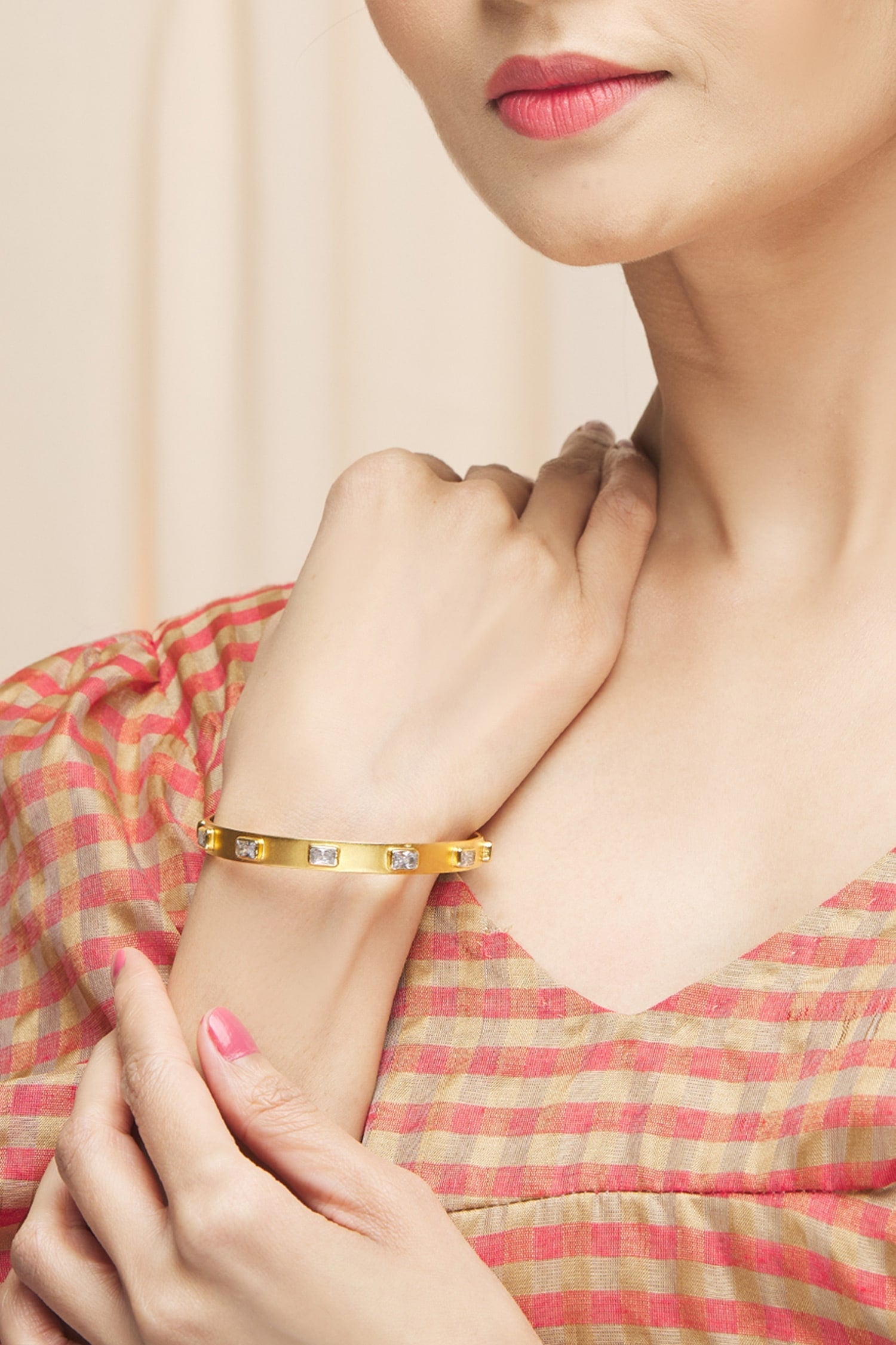 Geometric Motif Bangle 