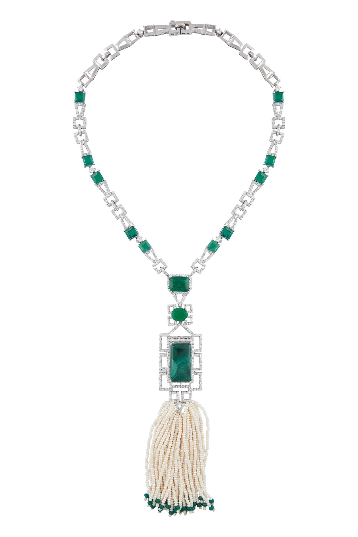 Geometric Stone Necklace 