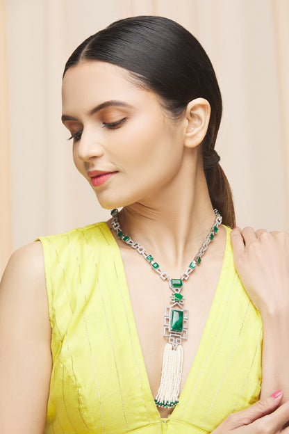 Geometric Stone Necklace 