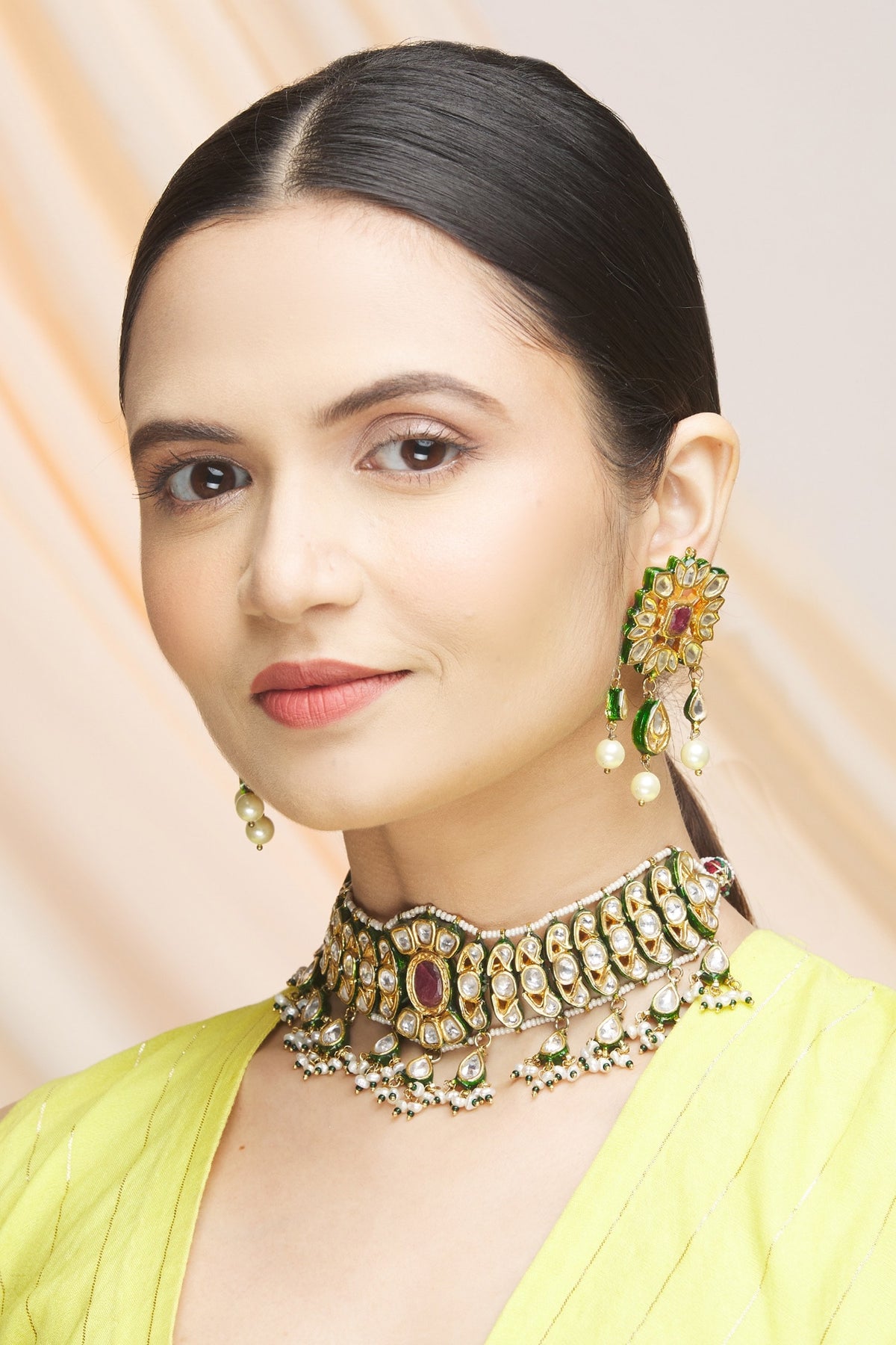 Polki Kundan Choker Set 