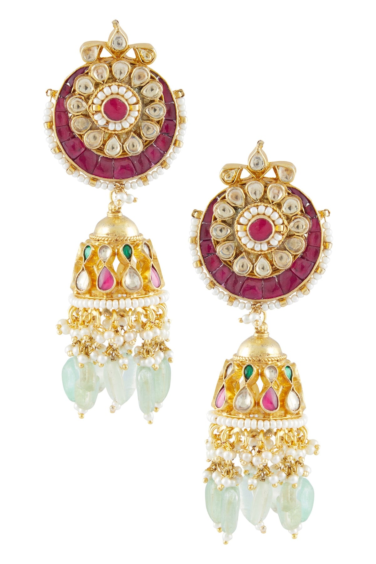Polki Kundan Jhumkas 