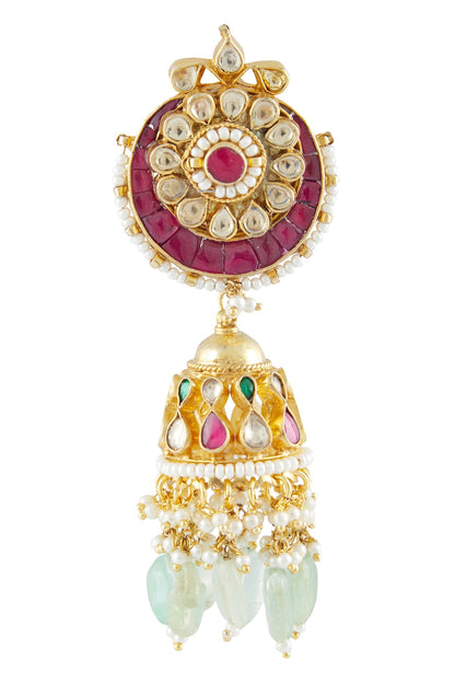 Polki Kundan Jhumkas 