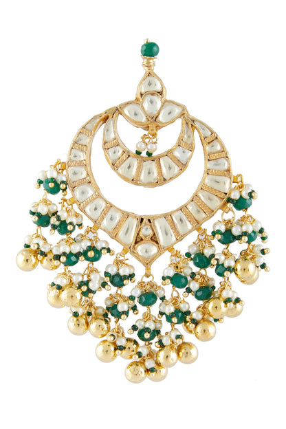 Kundan Bead Drop Chandbalis 