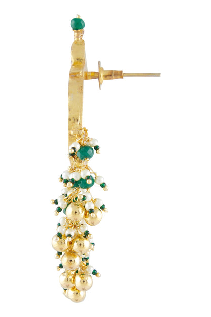 Kundan Bead Drop Chandbalis 