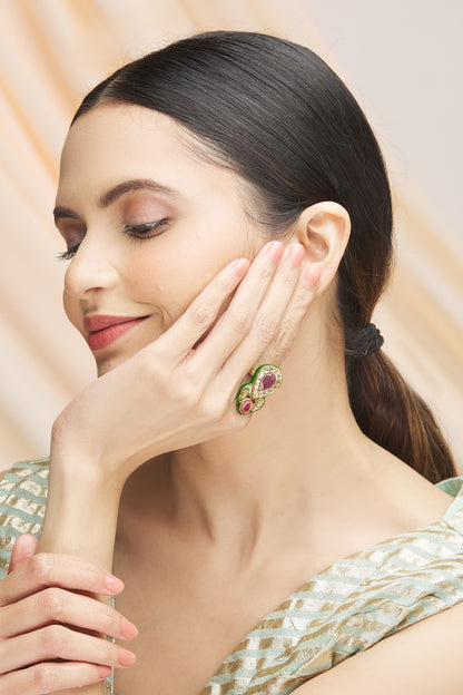 Kundan Studded Ring 