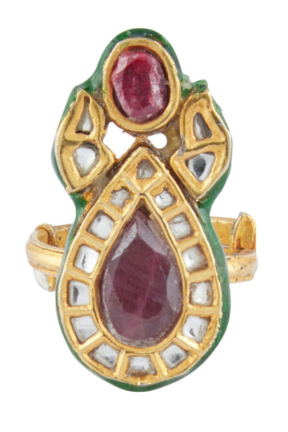 Kundan Studded Ring 
