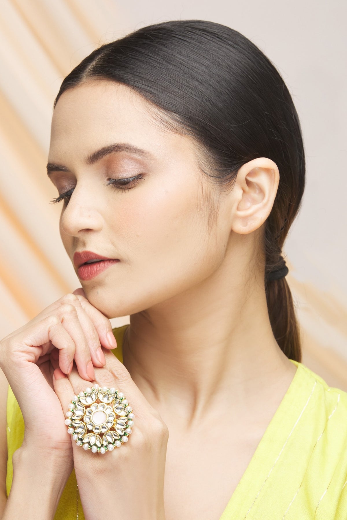 Kundan Statement Ring 
