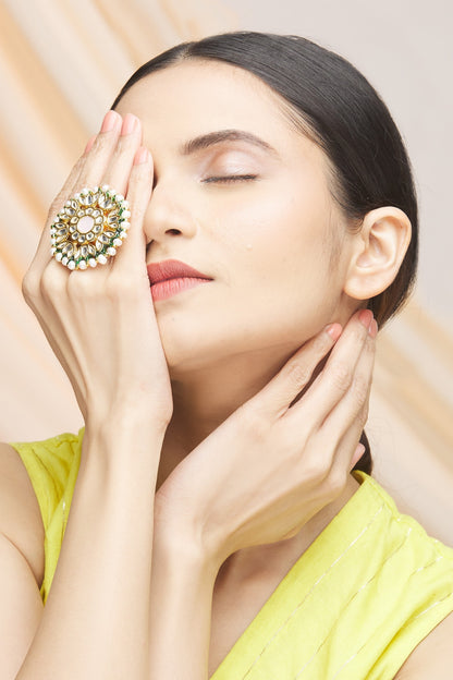 Kundan Statement Ring 