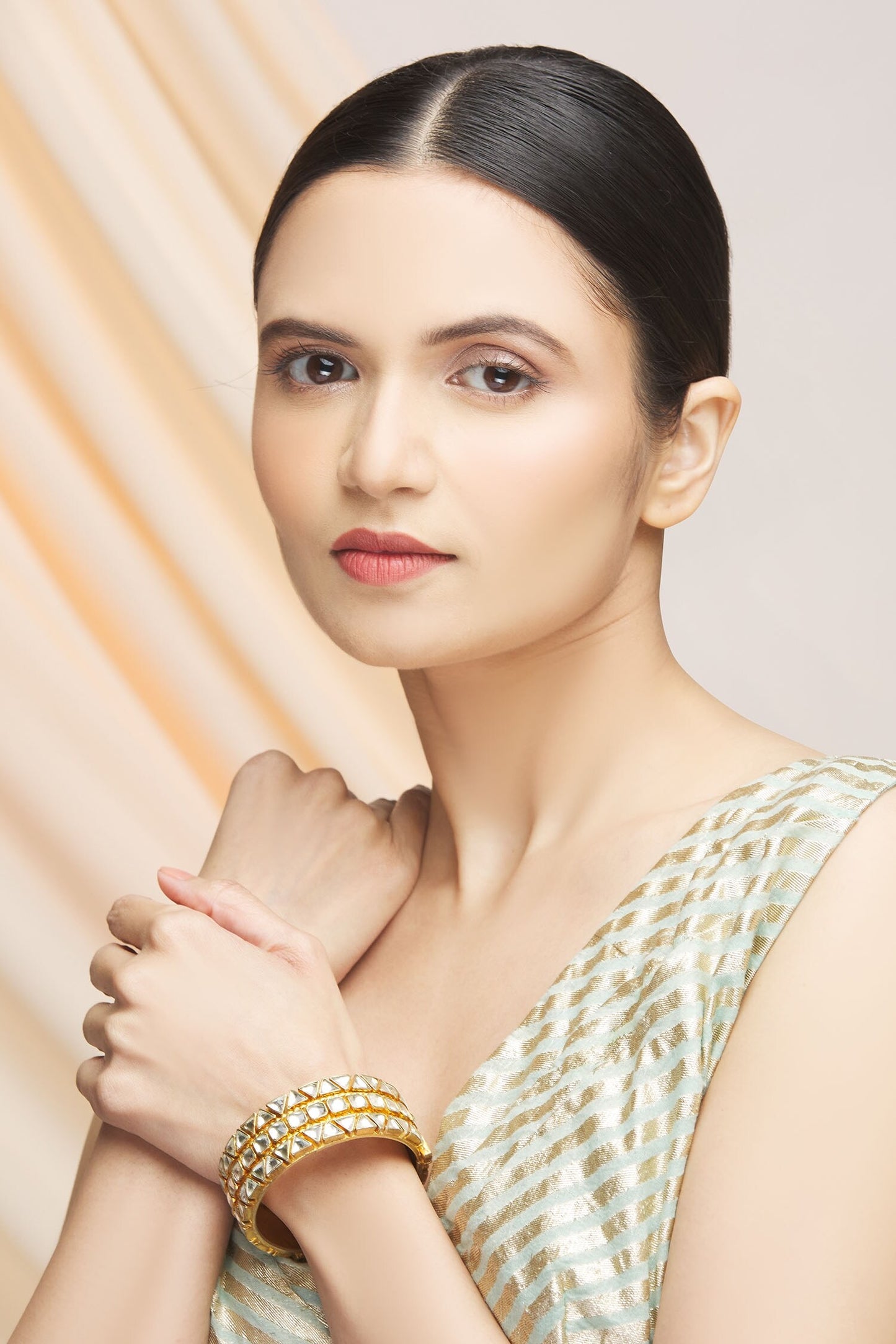 Polki Kundan Kada - Single Pc 
