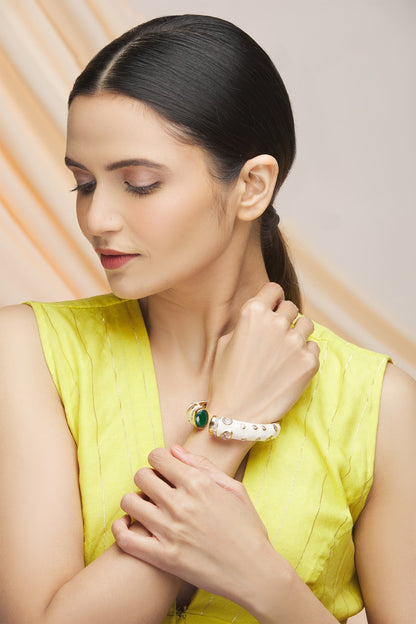 Studded Enamel Kada Single Pc 