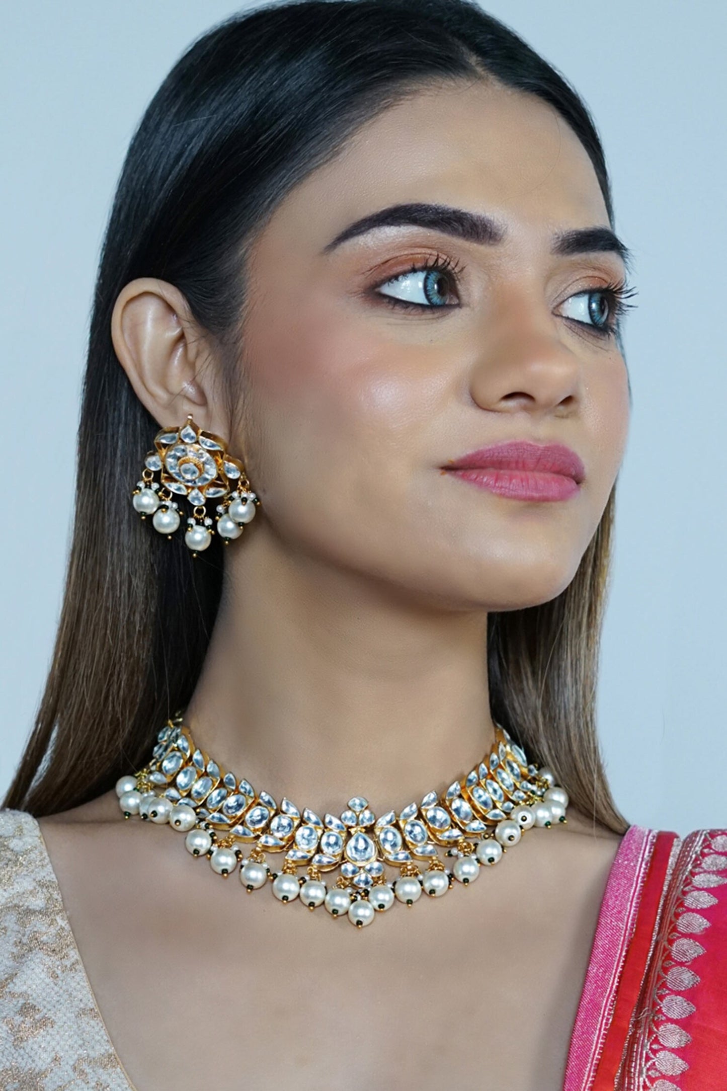 Kundan Necklace Set 