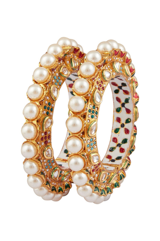 Pearl Encrusted Kadas - Set of 2 