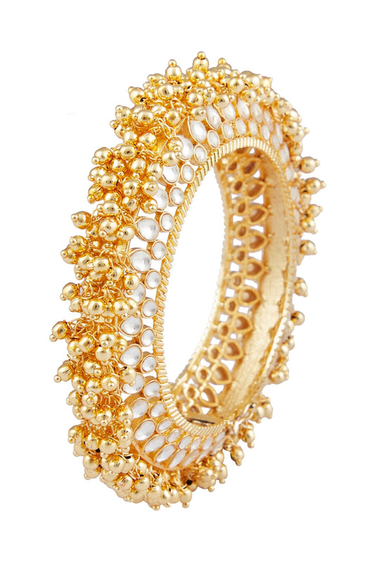 Kundan Studded Ghungroo Kada 