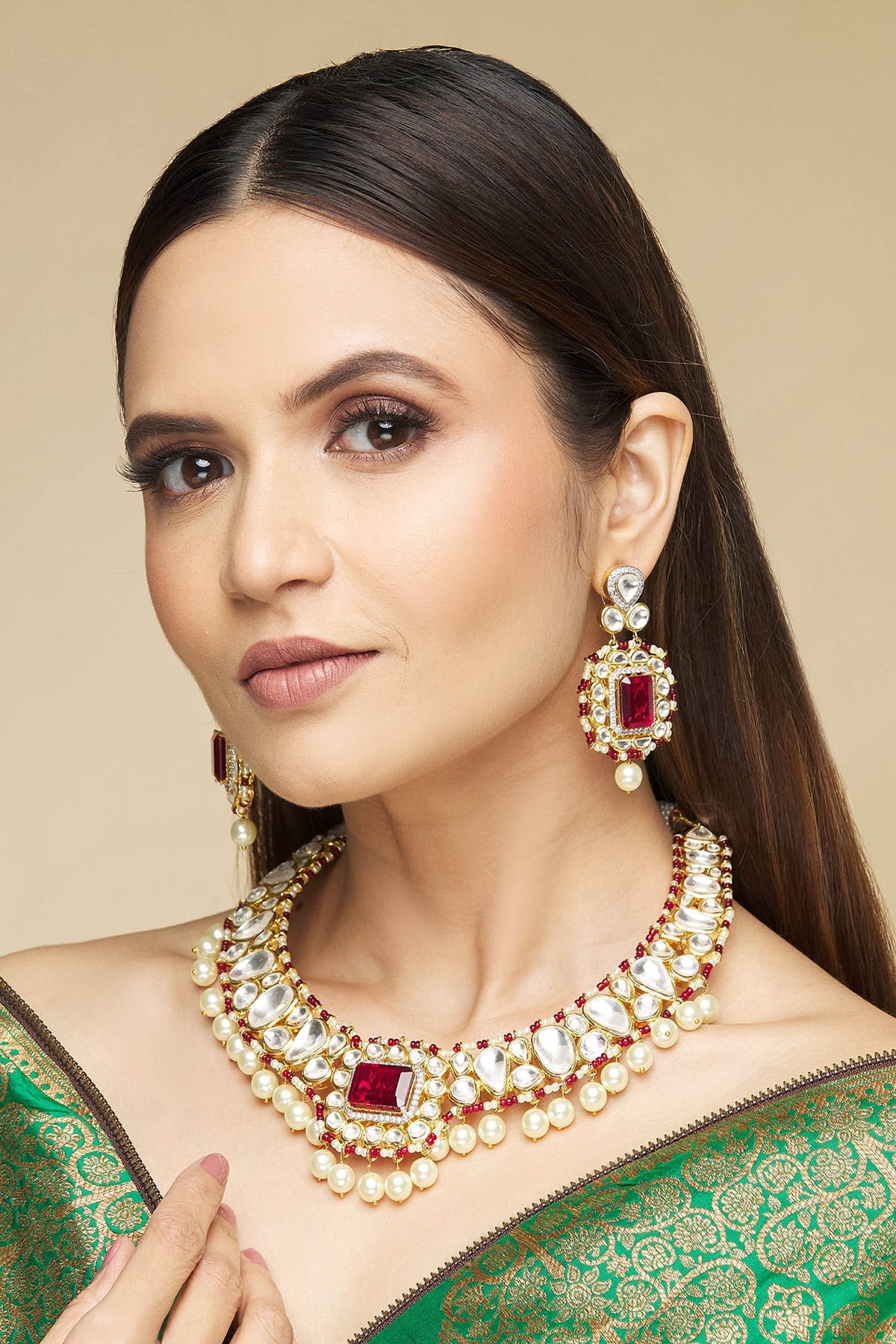Kundan Necklace Set 