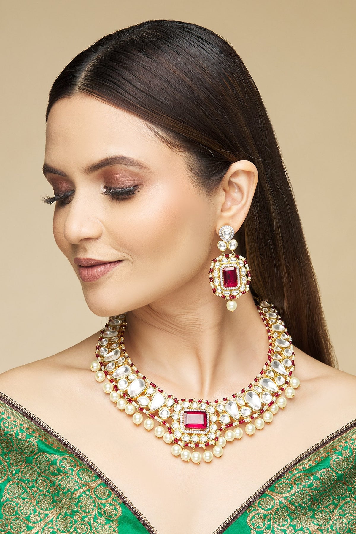 Kundan Necklace Set 