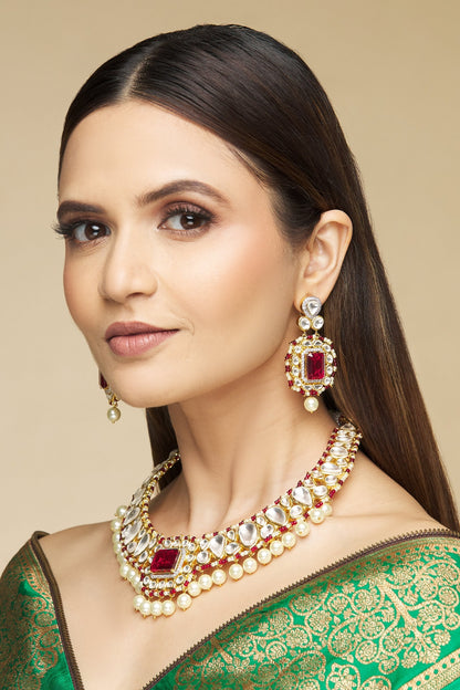 Kundan Necklace Set 