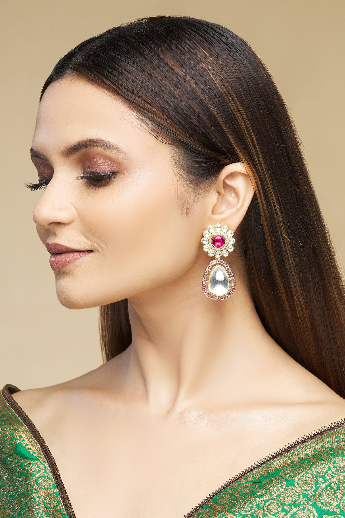 Stone Embellished Drops 