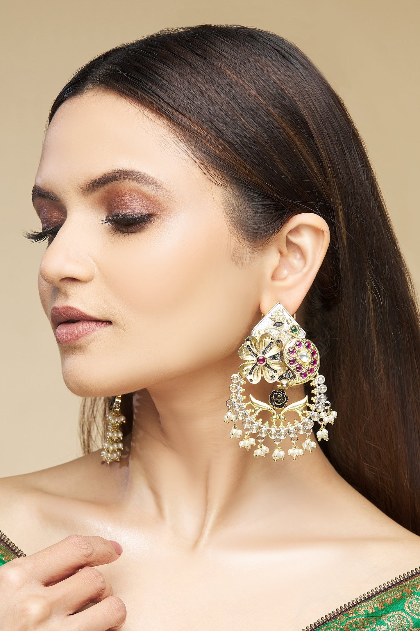 Stone Embellished Chandbalis 