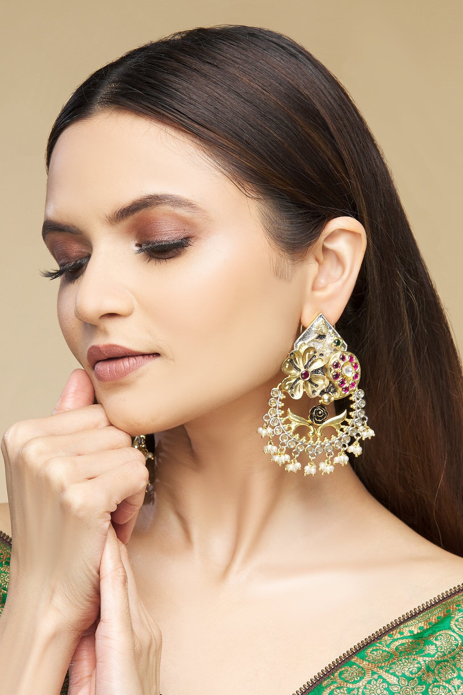 Stone Embellished Chandbalis 