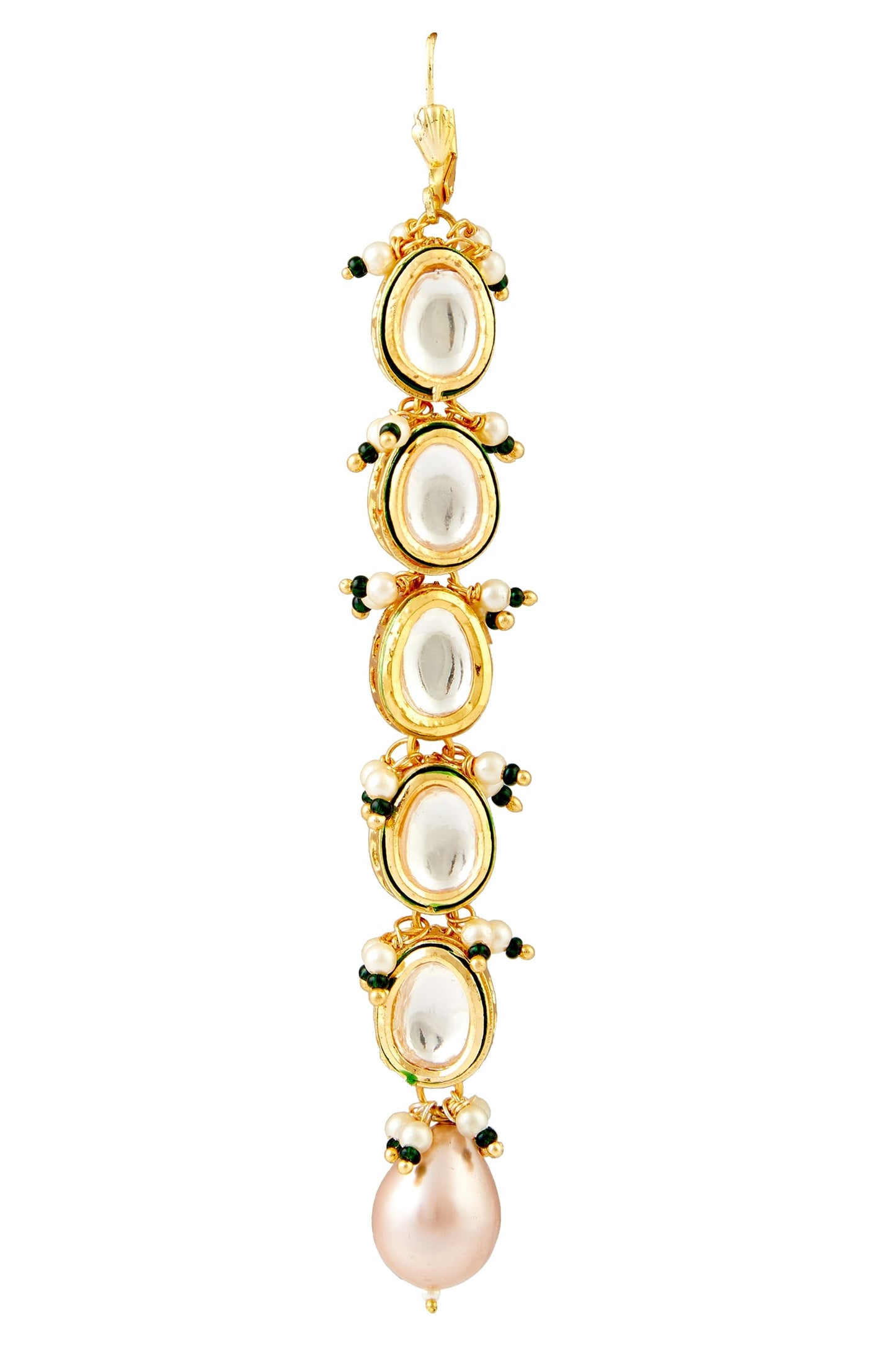 Tiered Kundan Earrings 