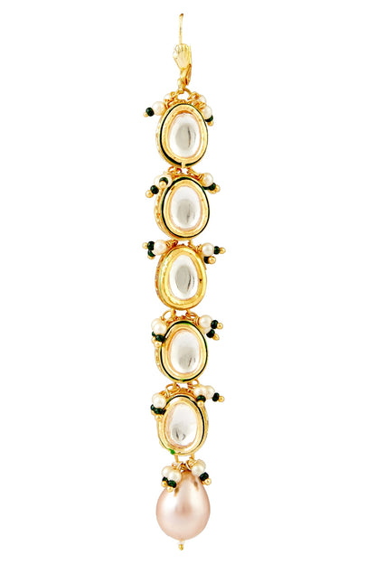 Tiered Kundan Earrings 