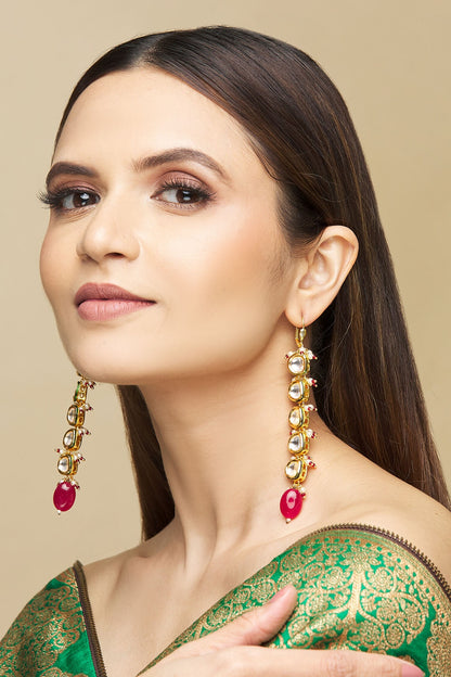 Kundan Drop Earrings 