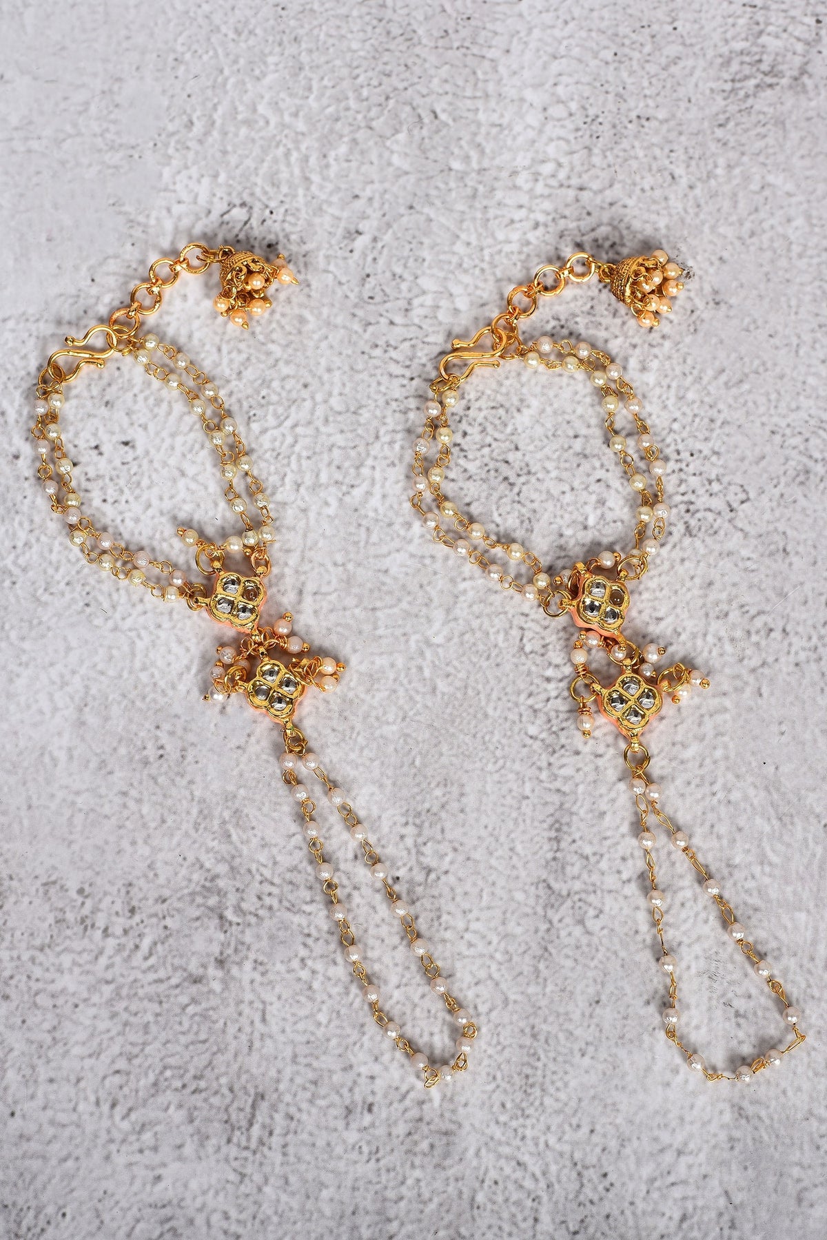 Kundan Embellished Haathphool Set of 2 
