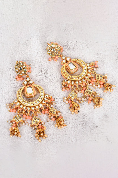Kundan Embellished Chandbalis 