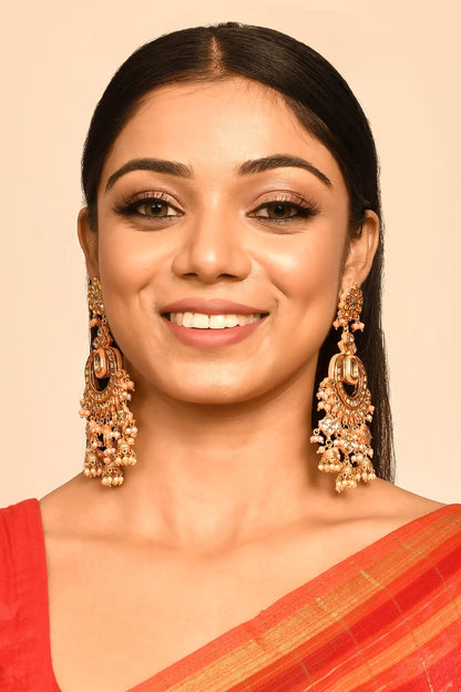 Kundan Embellished Chandbalis 