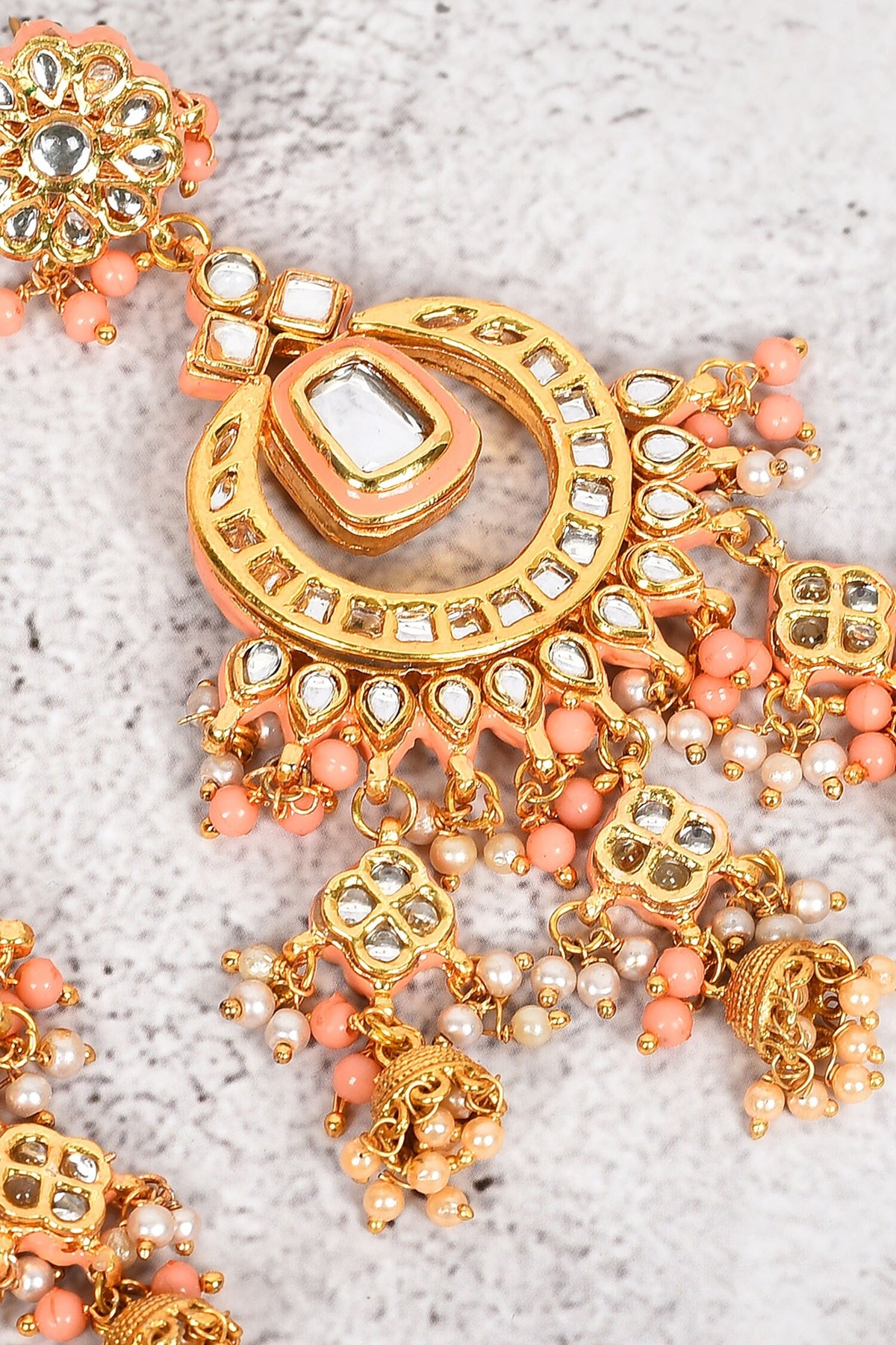 Kundan Embellished Chandbalis 