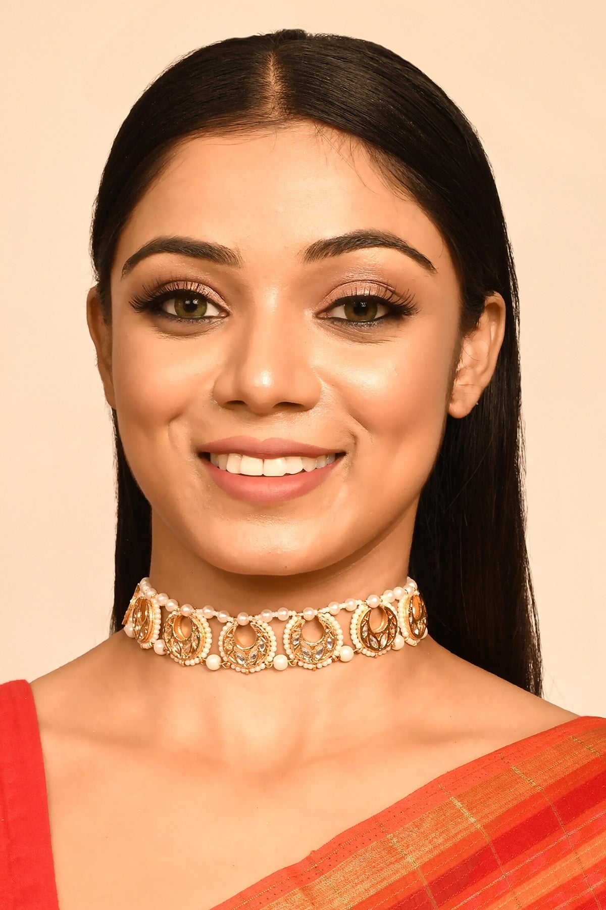 Crescent Moon Kundan Choker 
