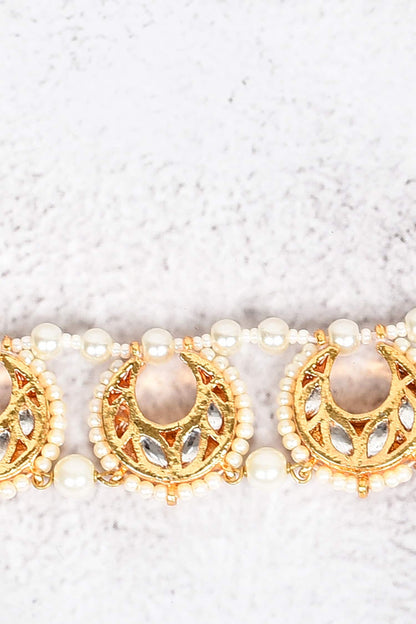 Crescent Moon Kundan Choker 
