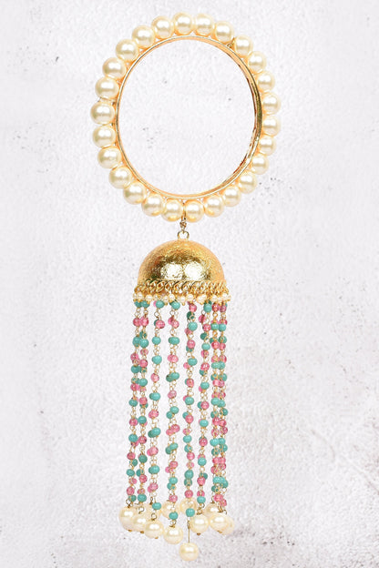 Gold Pearl Kalira Bangles Set 