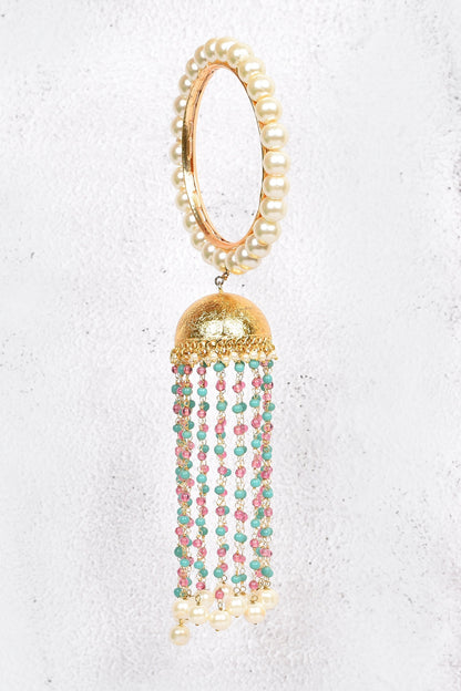 Gold Pearl Kalira Bangles Set 