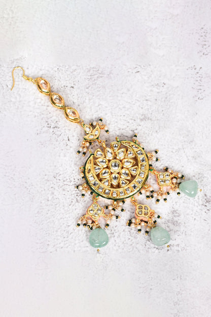 Floral Kundan Maangtikka 