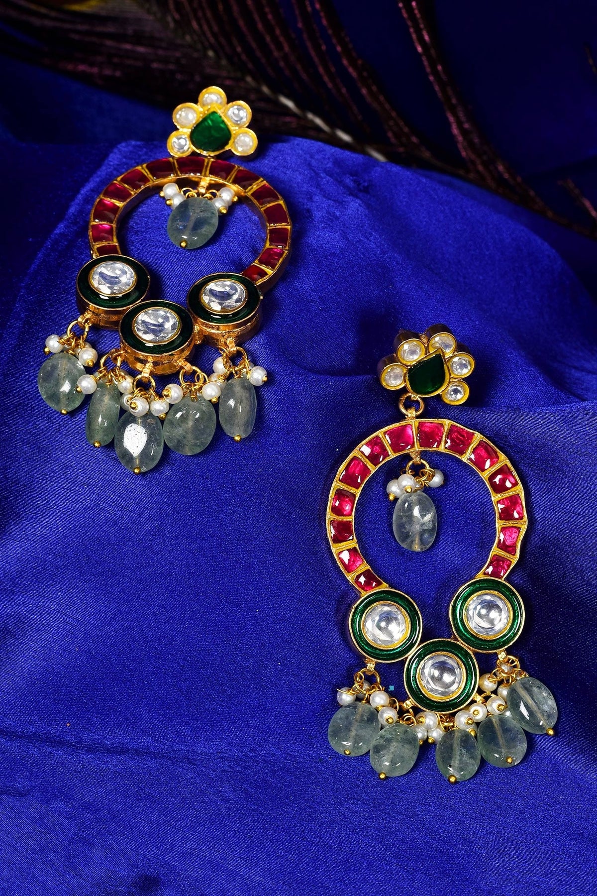 Stone Drop Chandbalis 