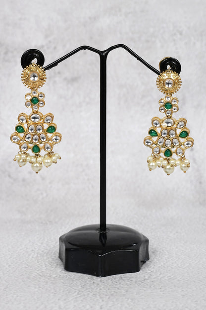 Floral Kundan Necklace Set 