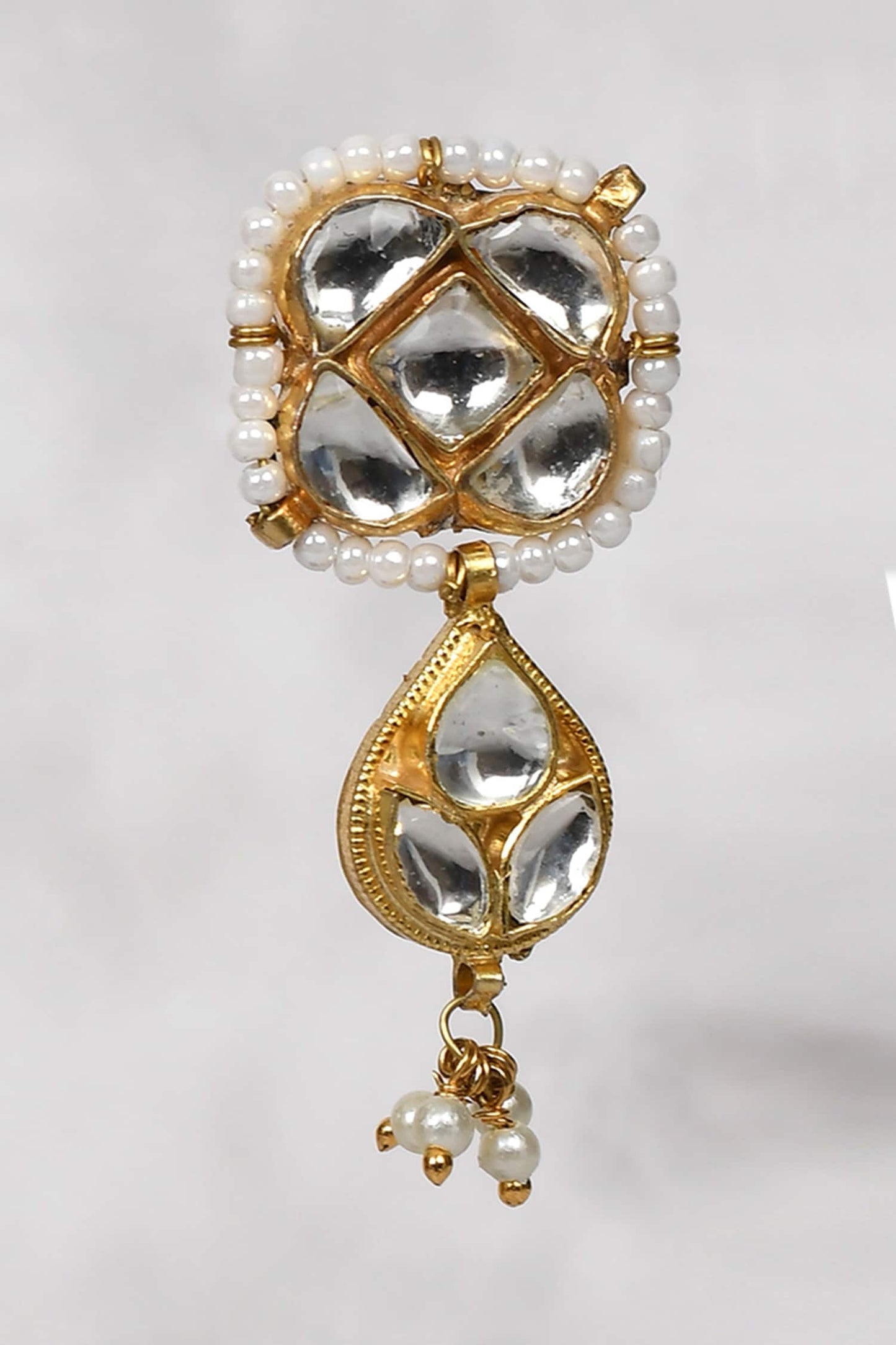 Kundan Teardrop Choker & Earring Set 