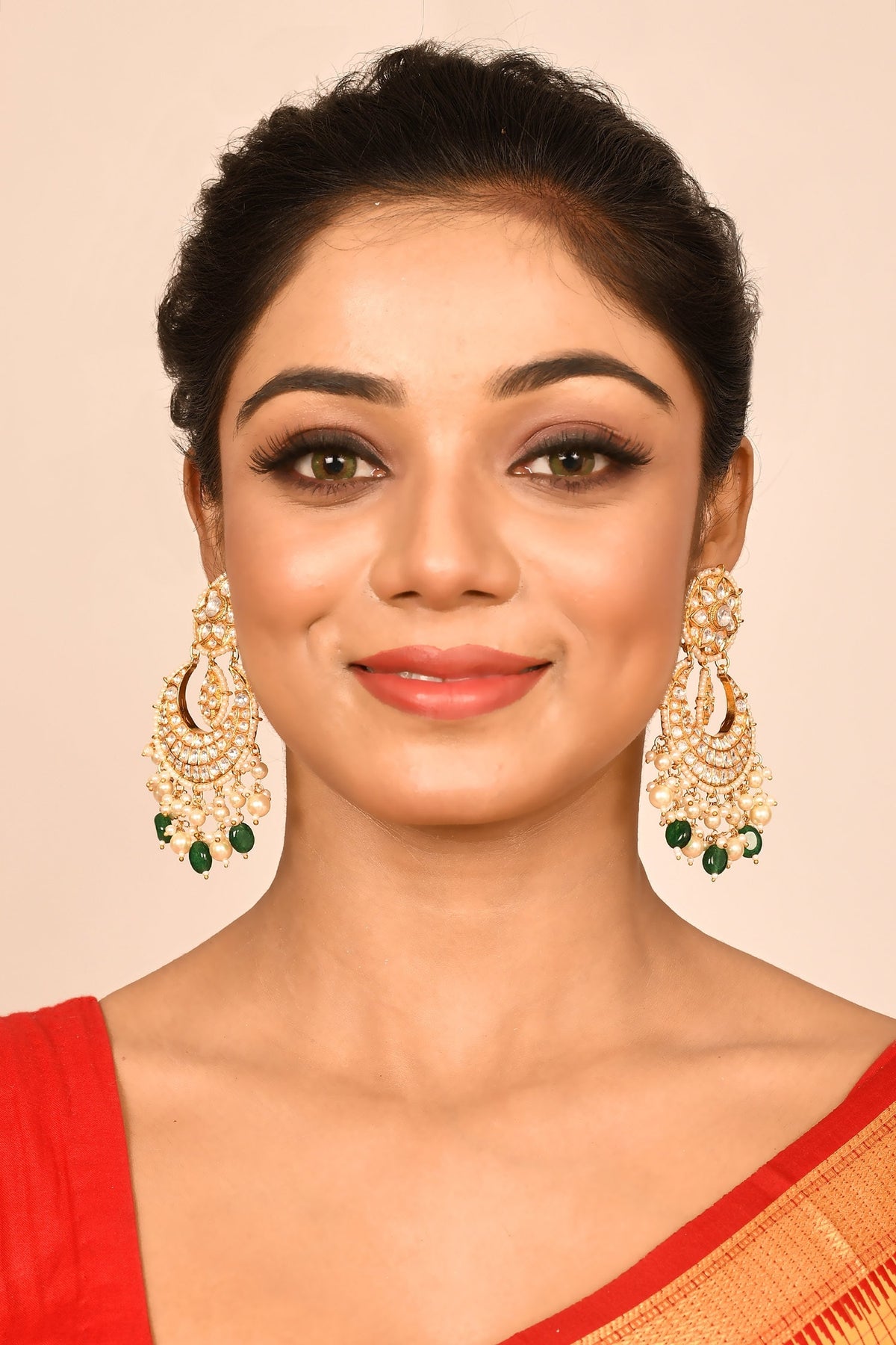 Kundan Floral Chandbalis 
