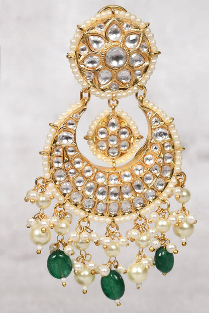 Kundan Floral Chandbalis 