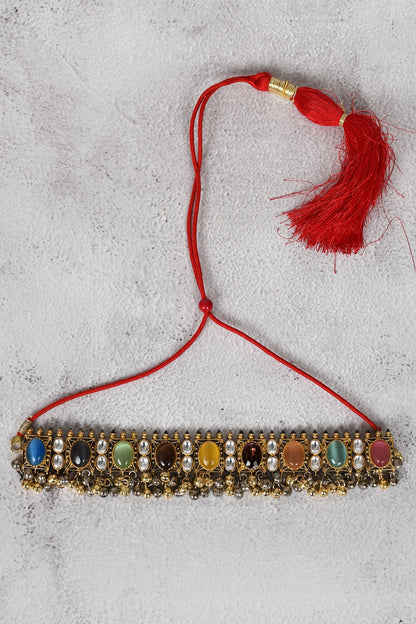 Kundan Geometric Choker Set 