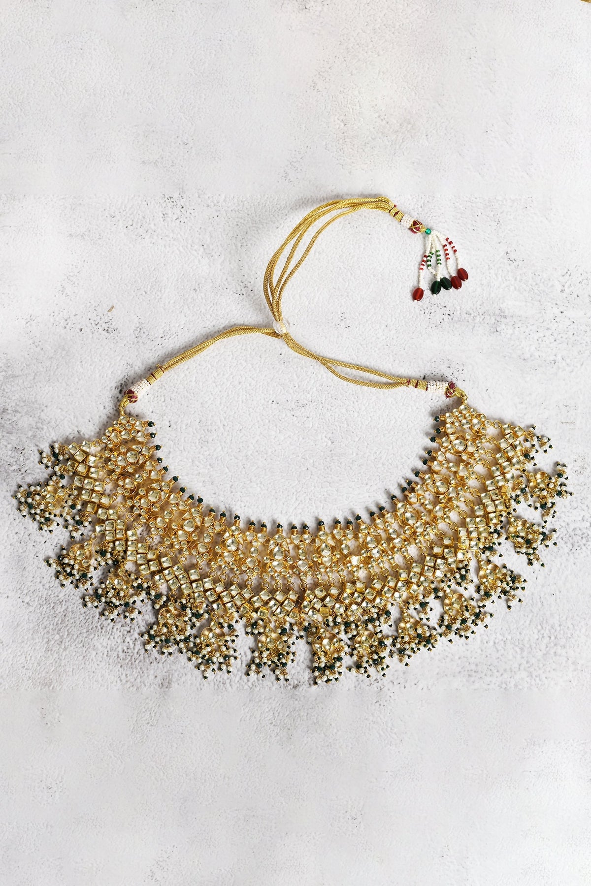 Kundan Studded Necklace Set 