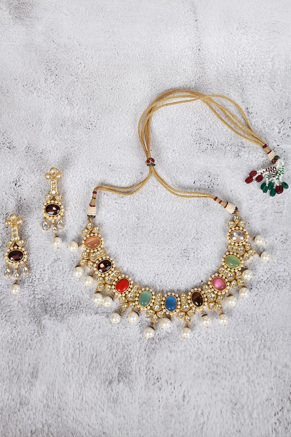 Geometric Kundan Choker Set 