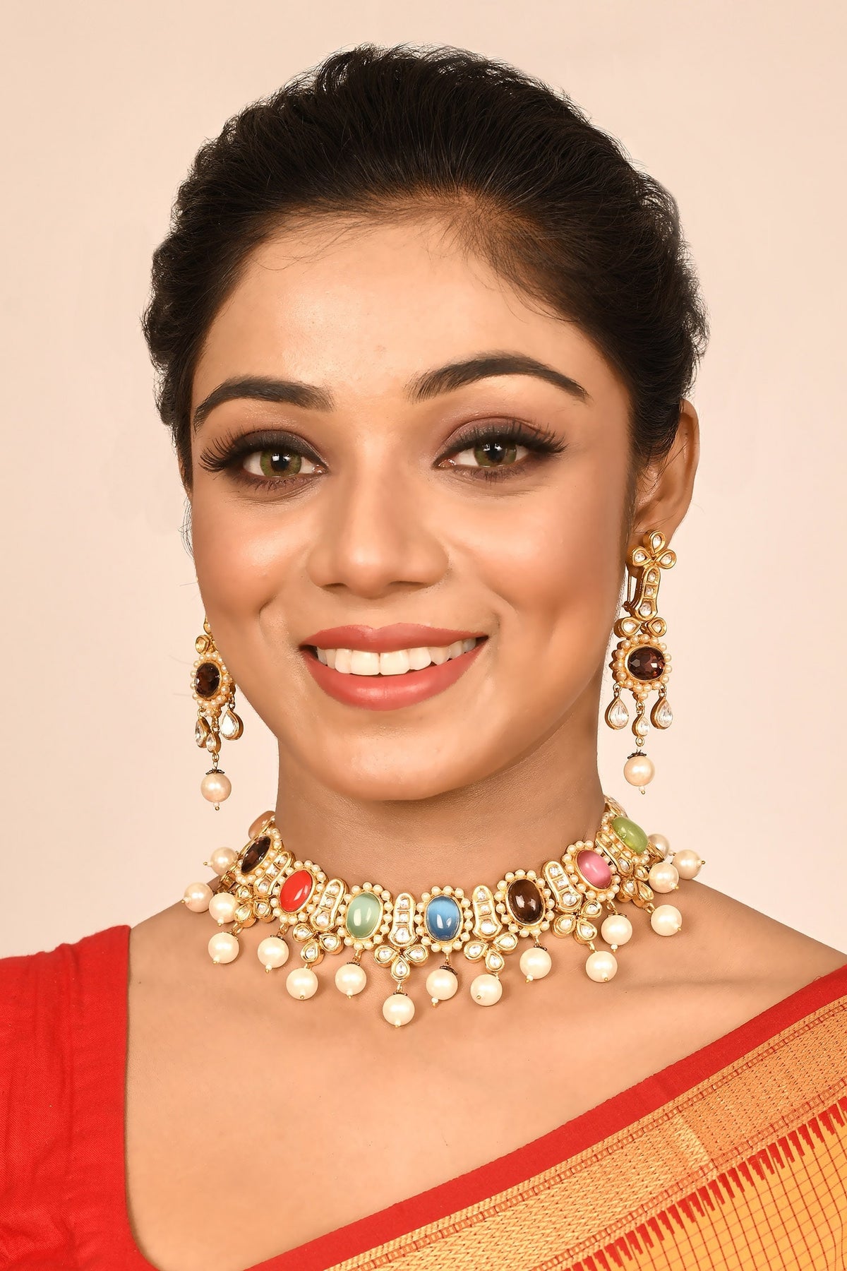 Geometric Kundan Choker Set 