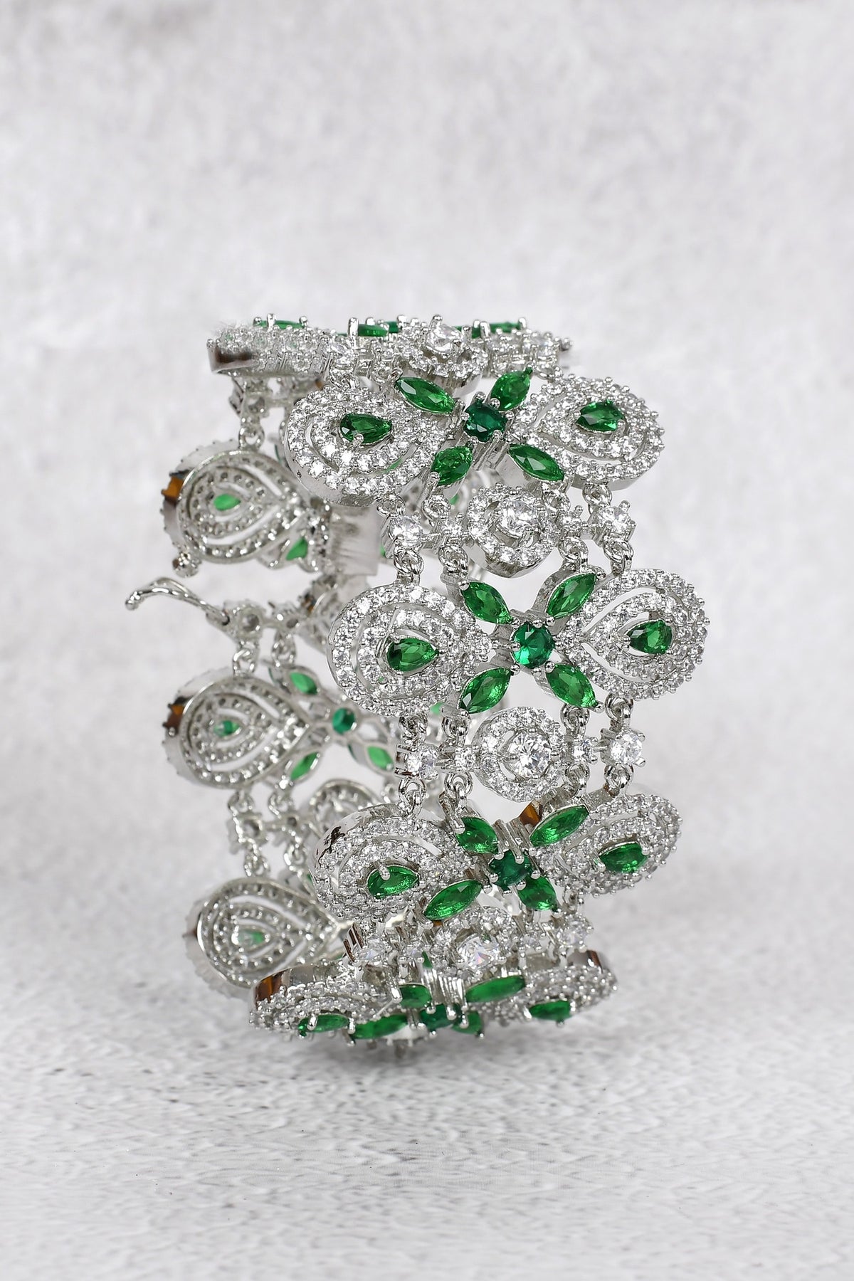 Geometric Motif Diamond Bracelet 