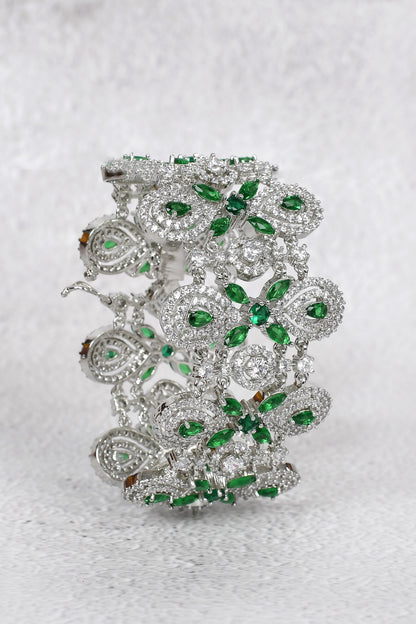 Geometric Motif Diamond Bracelet 