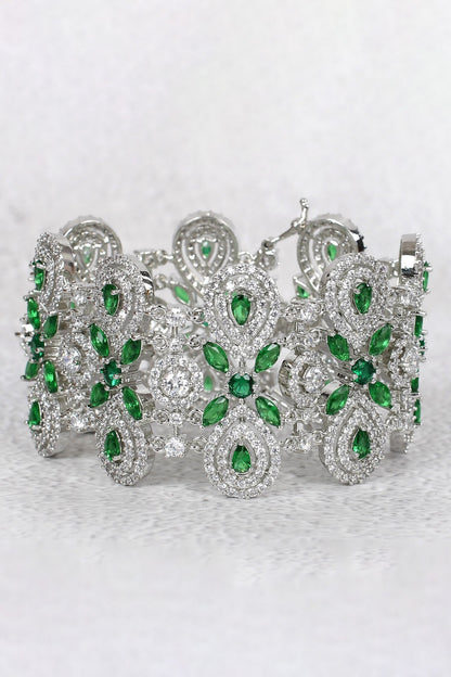Geometric Motif Diamond Bracelet 