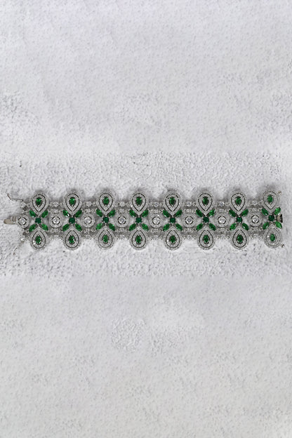 Geometric Motif Diamond Bracelet 
