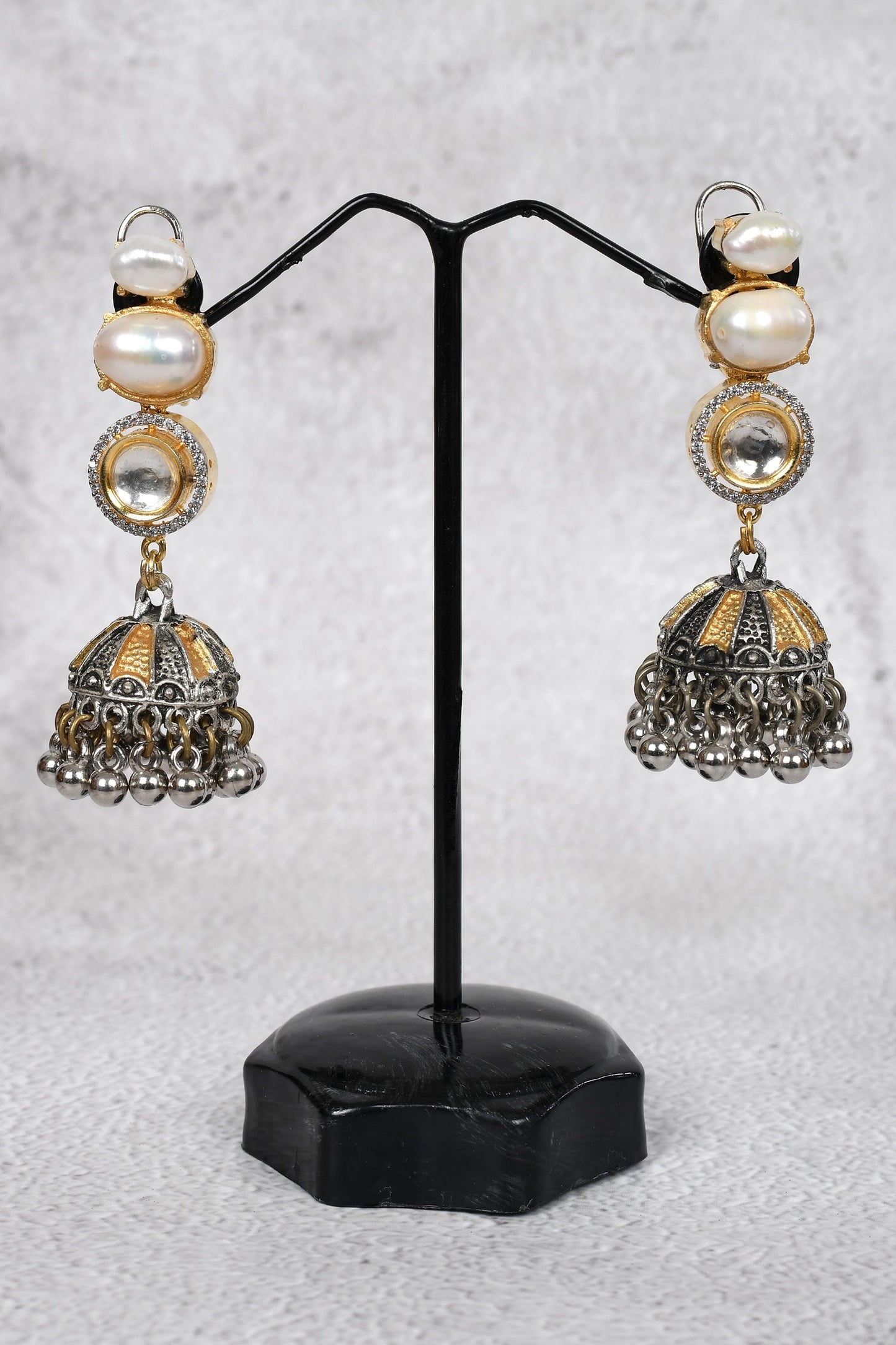 Kundan Choker Set with Jhumkas 